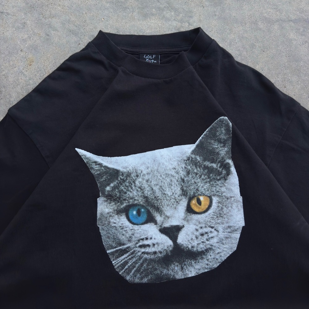 Vintage 2010s Golf Wang Wolf 10yr Anniversary Shark Cat x Odd Future Black L k3